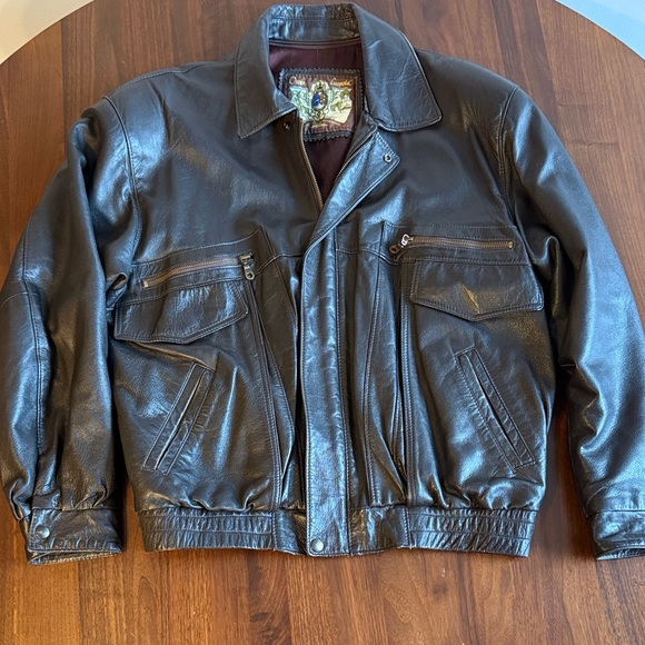 oscar leopold Other - Oscar leopole - vintage 80/90 Men's Brown Leather Jacket - large